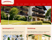 Tablet Screenshot of hotel-birkenhof.com